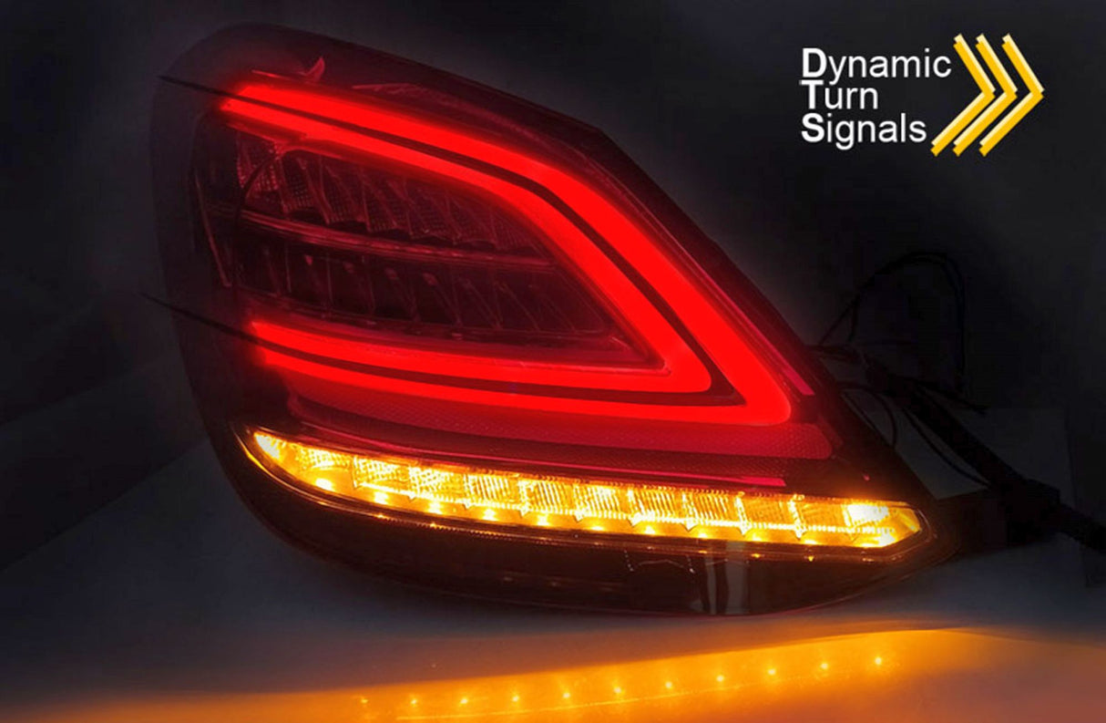 Dynamische LED Rückleuchten mit dynamischen Blinker für Ihr Fahrzeug, rote und gelbe Lichtakzente