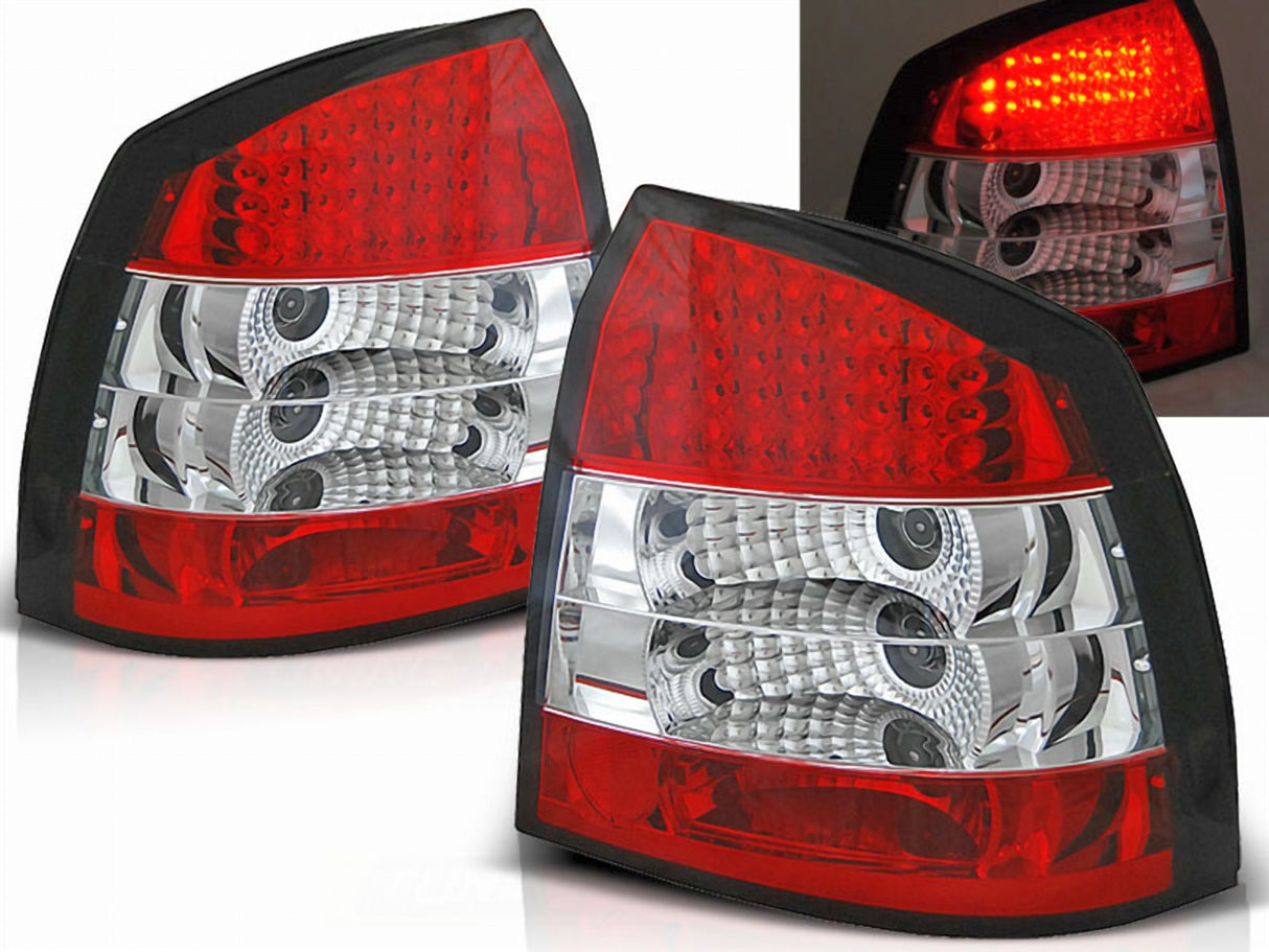 LED Rückleuchten Set für Opel Astra G Limousine 1998-2004 in rot
