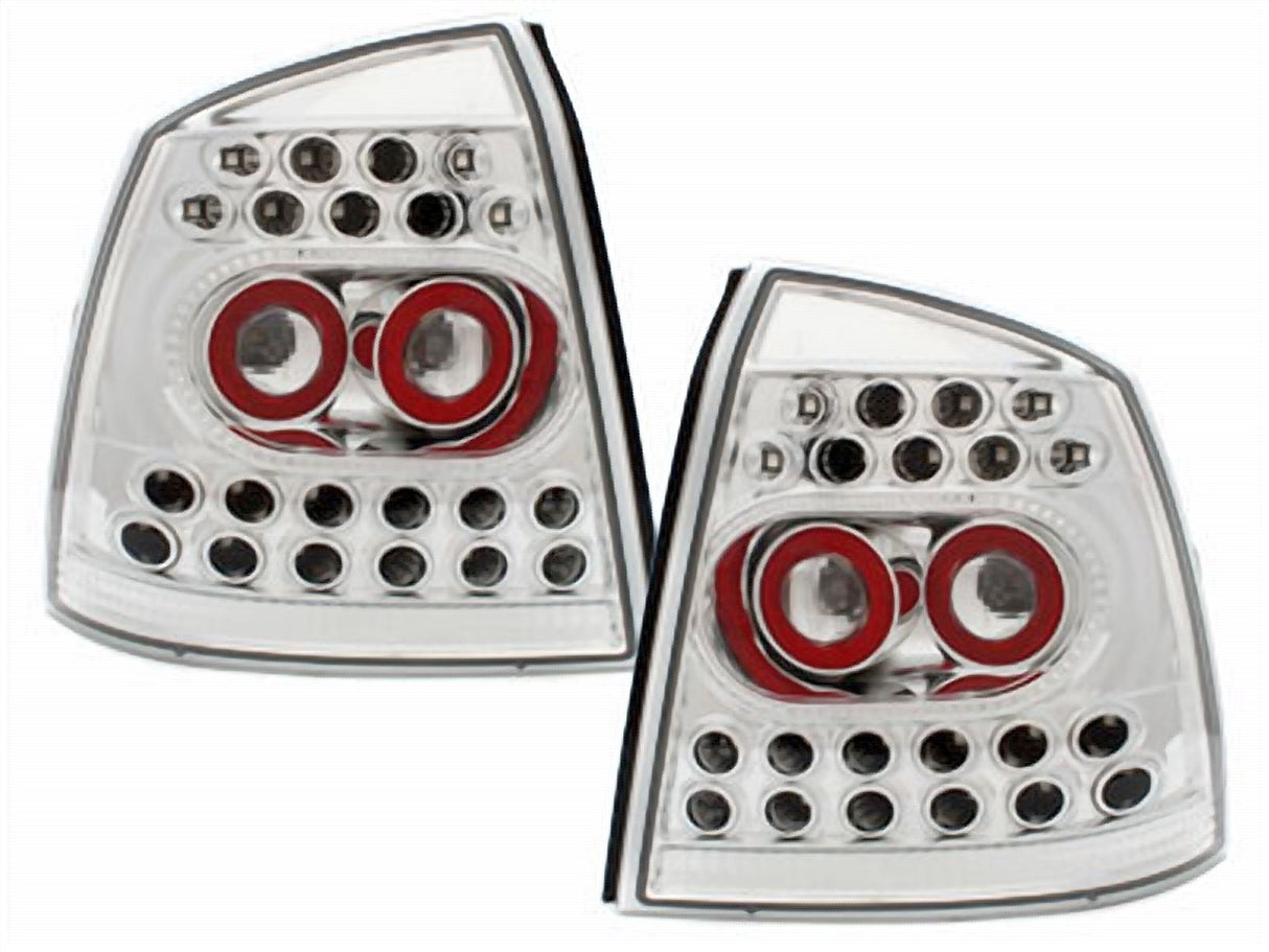Für Opel Astra G LED Rückleuchten in chrom 09.1997-02.2004