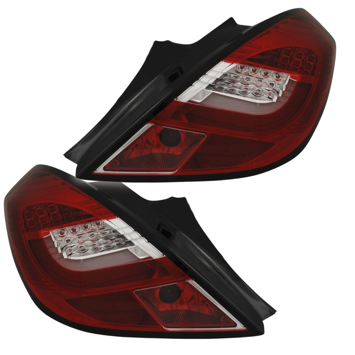 LED Rückleuchten Set Rot-Weiß für Opel Corsa D 3-Türer 04.2006-2014 Lightbar