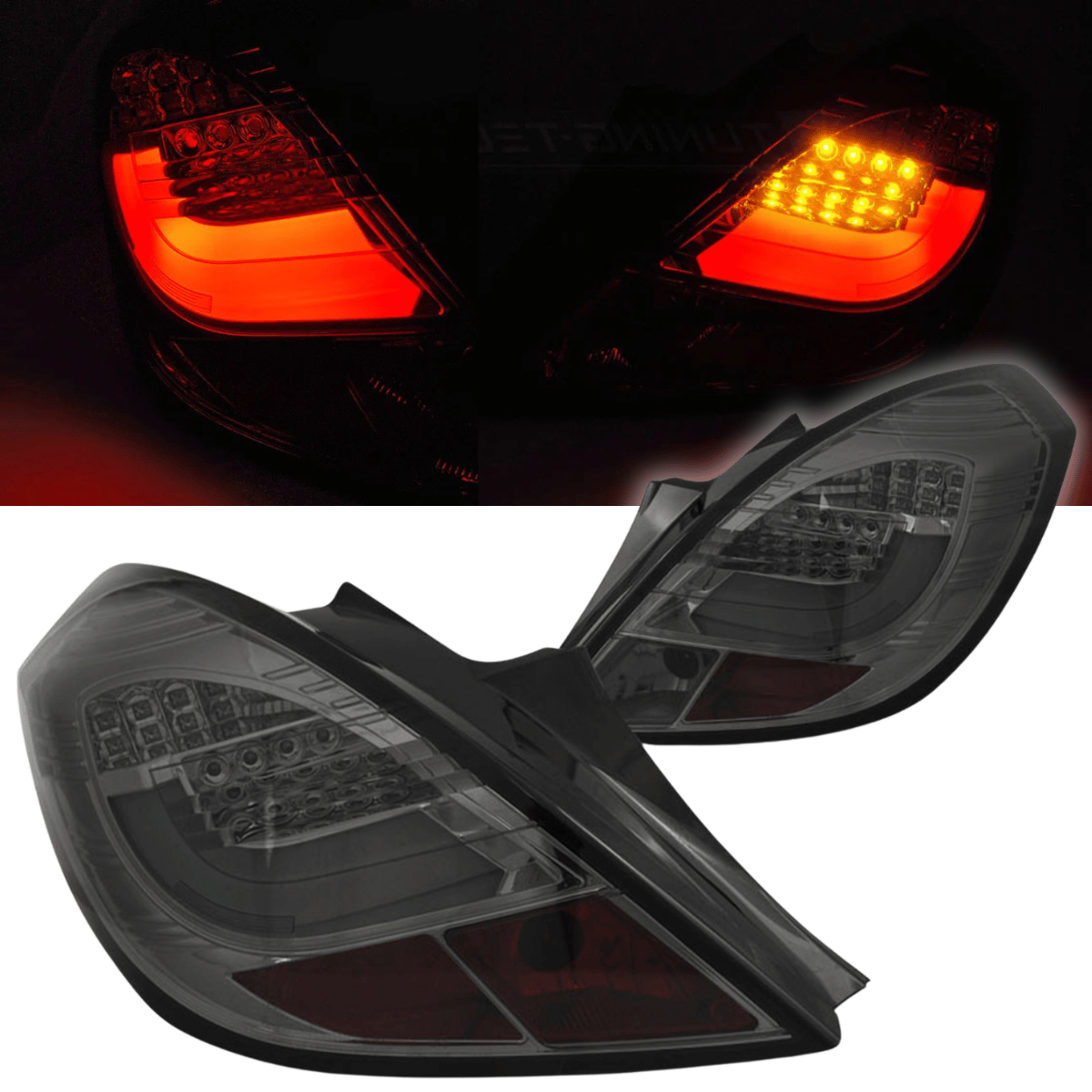 LED Rückleuchten Set Matt für Opel Corsa D 3-Türer 04.2006-2014 Lightbar