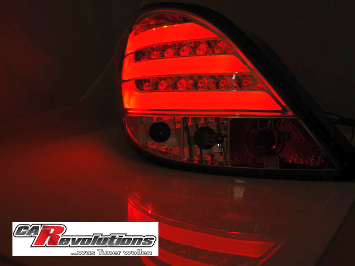 LED Light Bar Rückleuchten in chrom für Peugeot 207 05.2006-06.09 kein CC SW