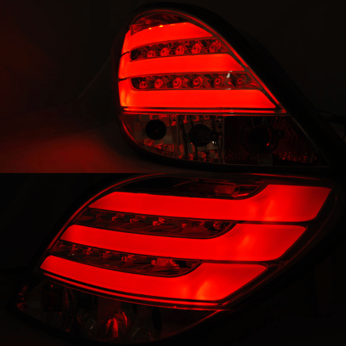 LED LightBar Rückleuchten in Rot-Weiß für Peugeot 207 05.2006-06.2009 kein CC SW