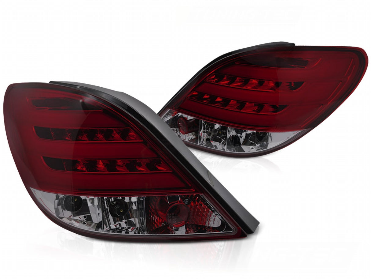 LED LightBar Rückleuchten in Rot-Smoke für Peugeot 207 05.2006-06.2009 kein CC SW