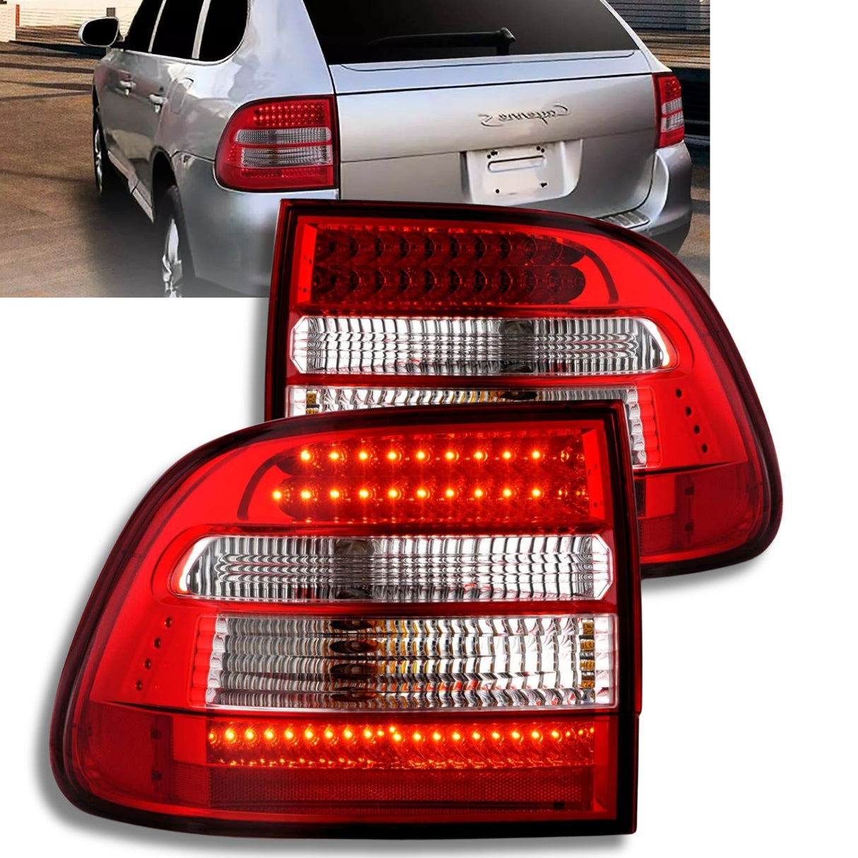 LED Rückleuchten Set für Porsche Cayenne 2002 - 2006 in rot