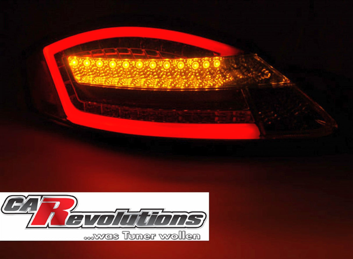 LED Rückleuchten für Tuning, rote Akzente und gelbe LEDs, CR-Tuning Zubehör