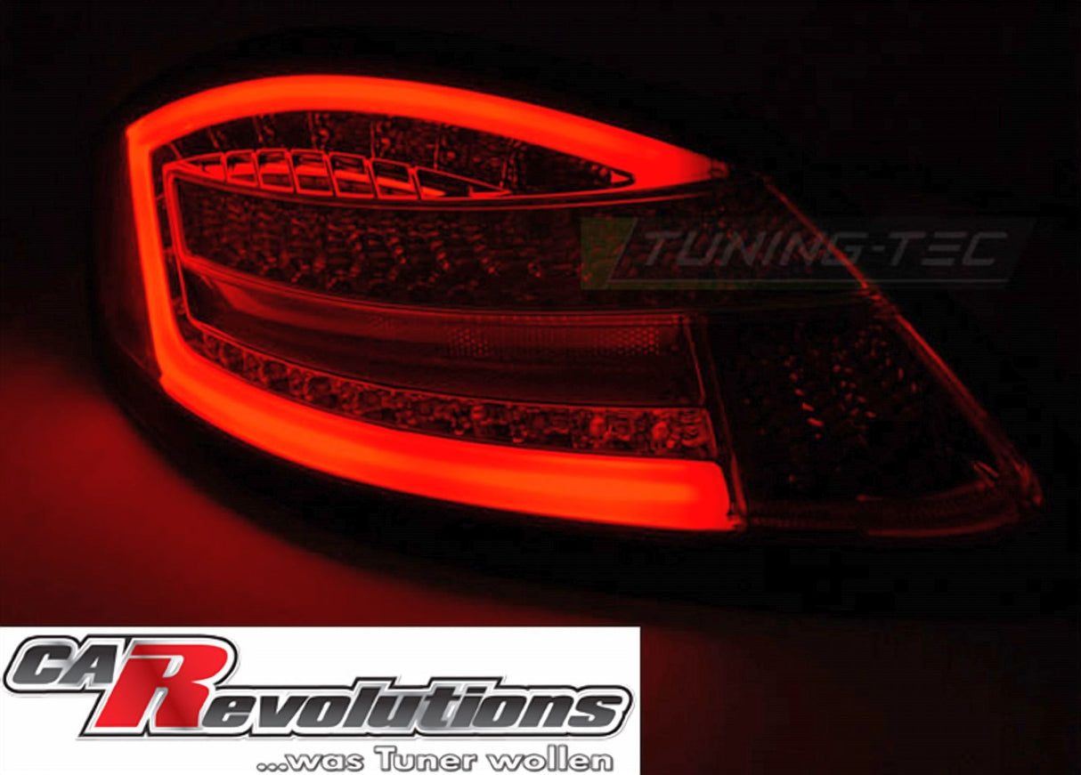 LED Rückleuchten für Tuning-Tec, rote Leuchten mit Tuning-Tec Logo, KFZ Zubehör