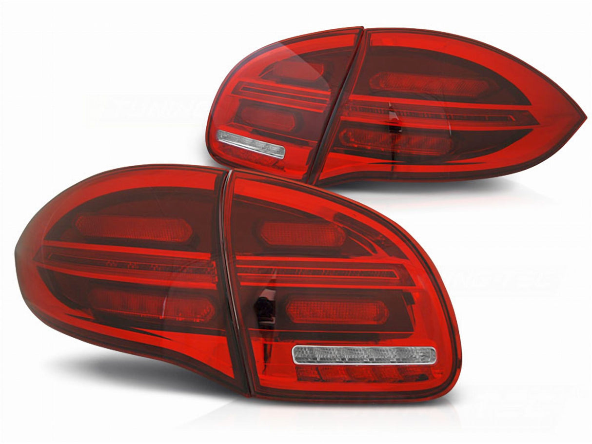 Rote LED Rückleuchten für Porsche Cayenne 957 mit dynamischem Blinker und Rückfahrscheinwerfer