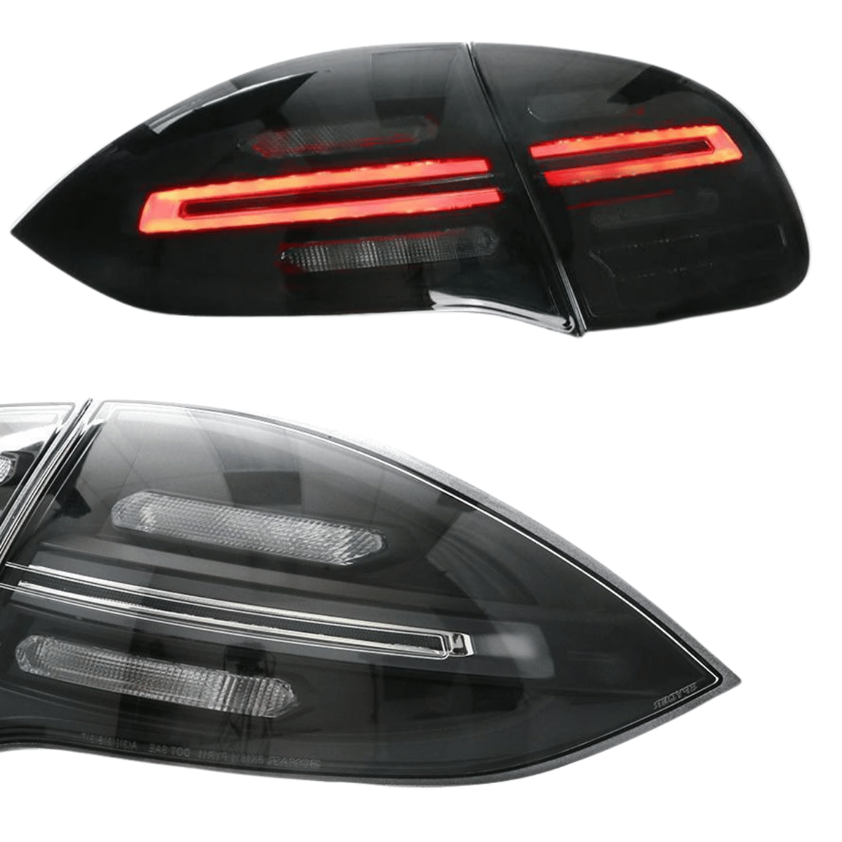 Schwarze LED Rückleuchten für Audi A5 8T Coupé mit dynamischem Blinker und Rückfahrlicht