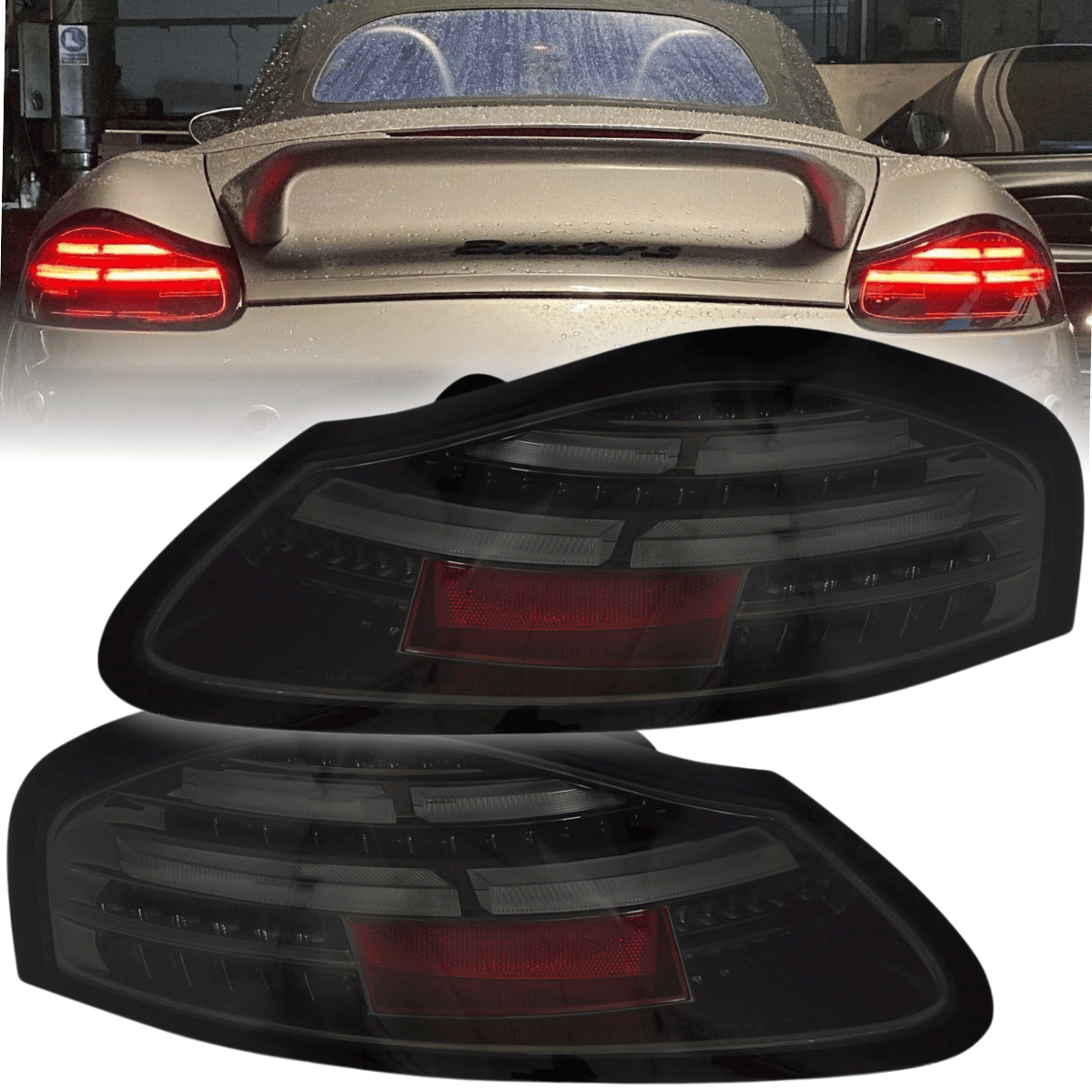 Voll Led Rückleuchten Set dynamische Blinker für Porsche Boxster 986 Smoke1996-2004