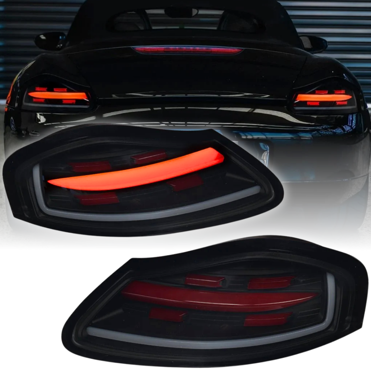 Voll Led Rückleuchten Set dynamische Blinker für Porsche Boxster 986 Smoke 1996-2004