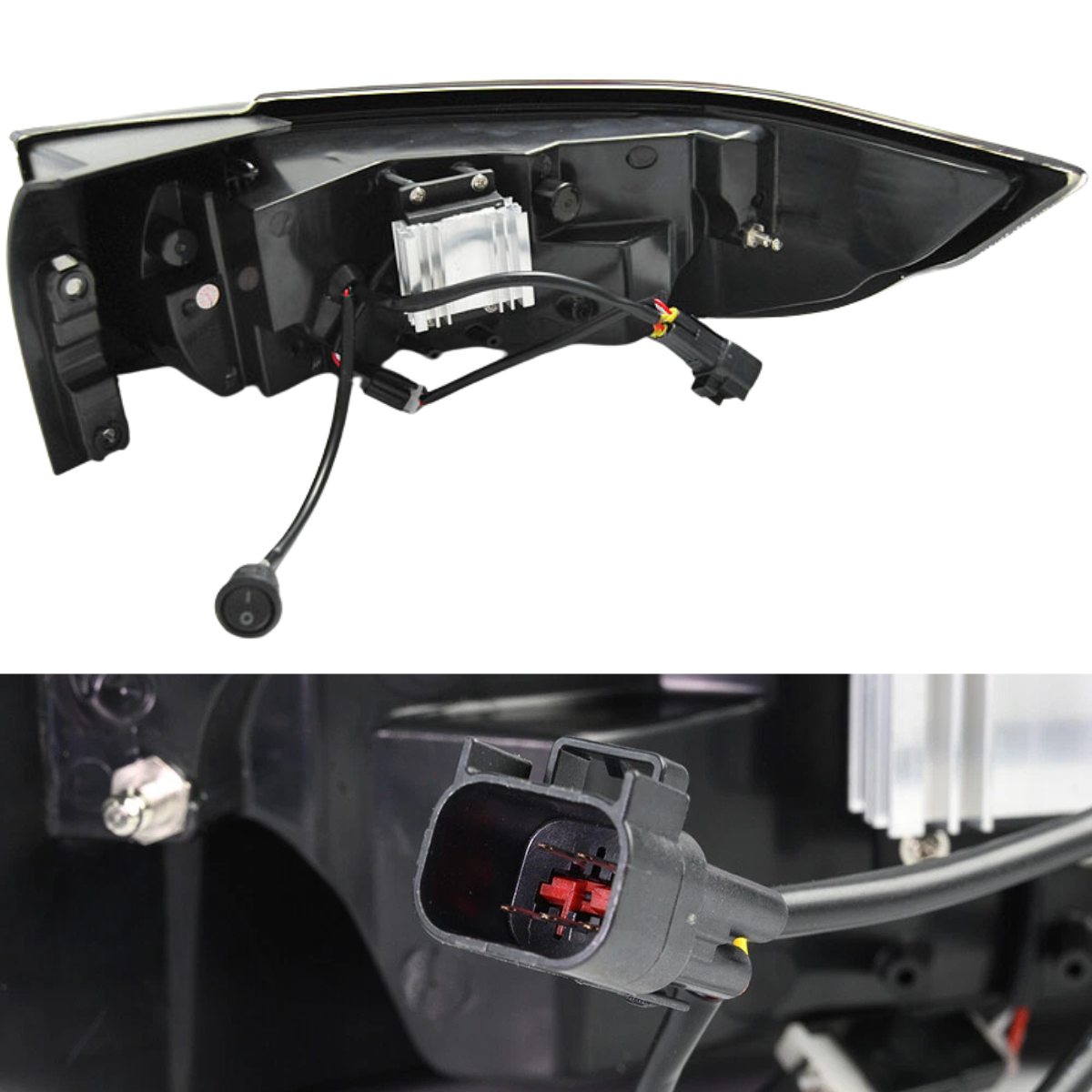 Voll LED Rückleuchten Set für Land Rover EVOQUE 2011-2018 in Klar-Schwarz Dynamische Blinker & Lightbar