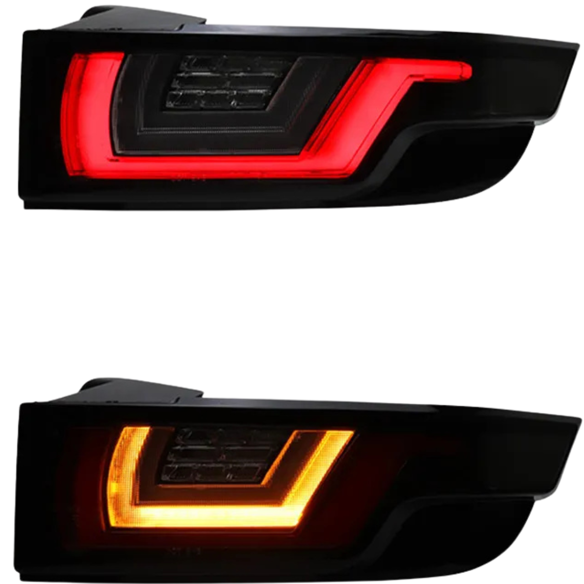 Voll LED Rückleuchten Set für Land Rover EVOQUE 2011-2018 in Schwarz-Smoke Dynamische Blinker & Lightbar