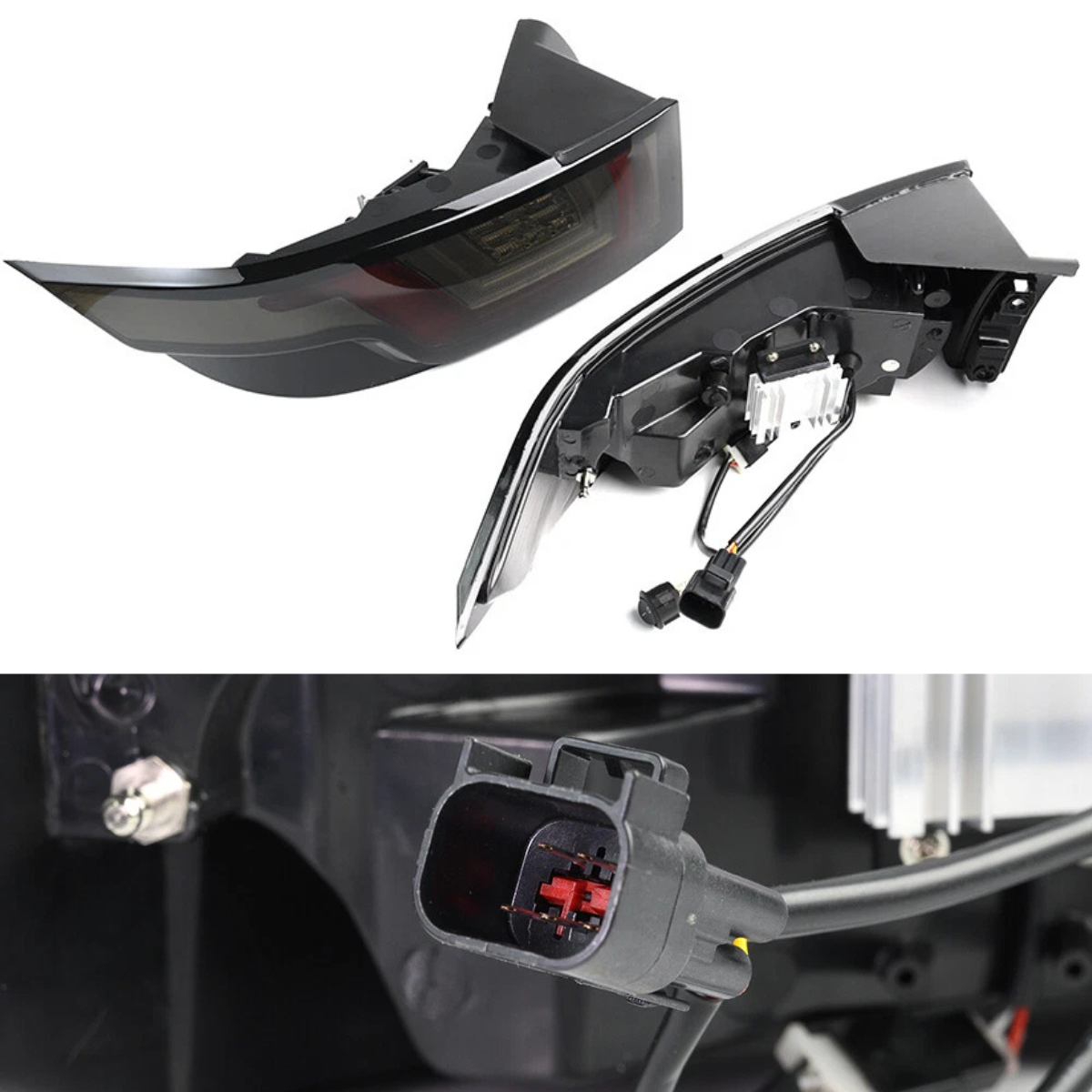 Voll LED Rückleuchten Set für Land Rover EVOQUE 2011-2018 in Schwarz-Smoke Dynamische Blinker & Lightbar