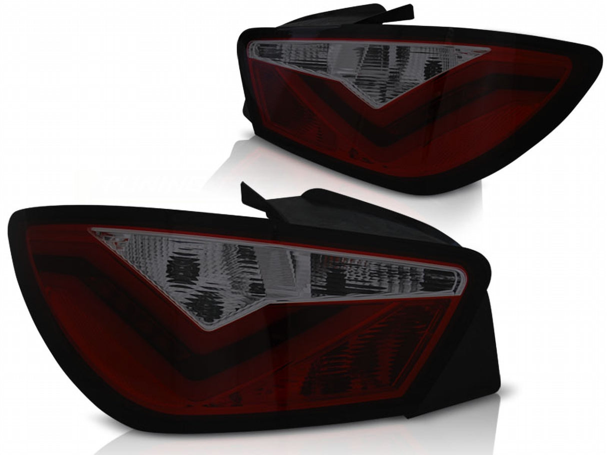 LED Lightbar Rückleuchten in rot matt für Seat Ibiza 6J 06.2008-2012 - 3 Türer