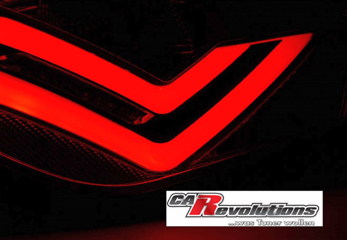 LED Lightbar Rückleuchten in rot matt für Seat Ibiza 6J 06.2008-2012 - 3 Türer