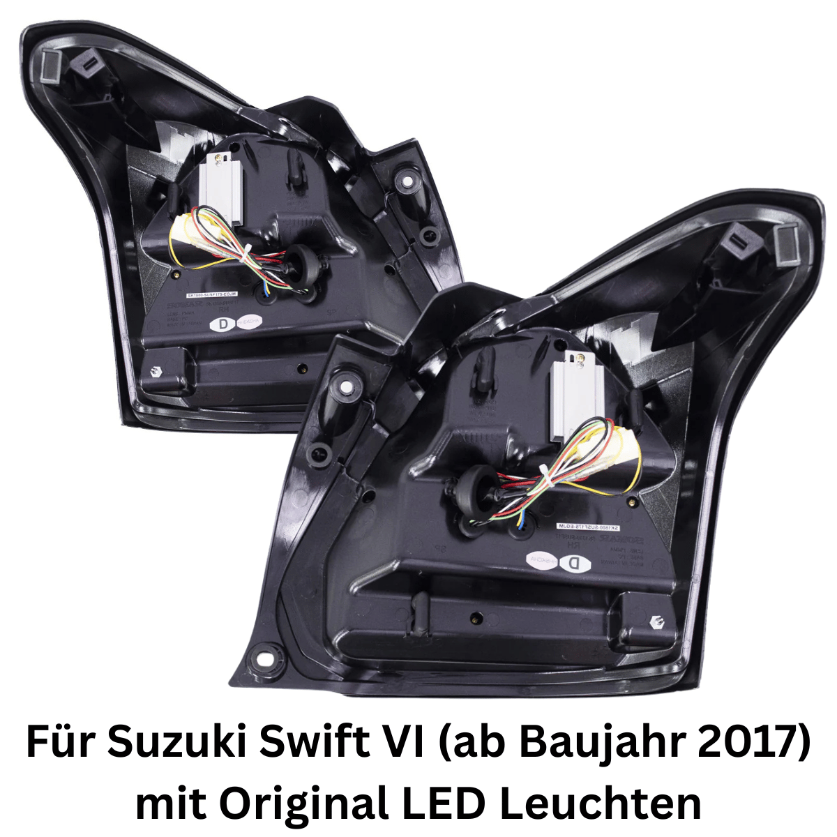 Voll LED Rückleuchten Set Rot Smoke dynamischer Blinker für Suzuki Swift AZ 2017-2025