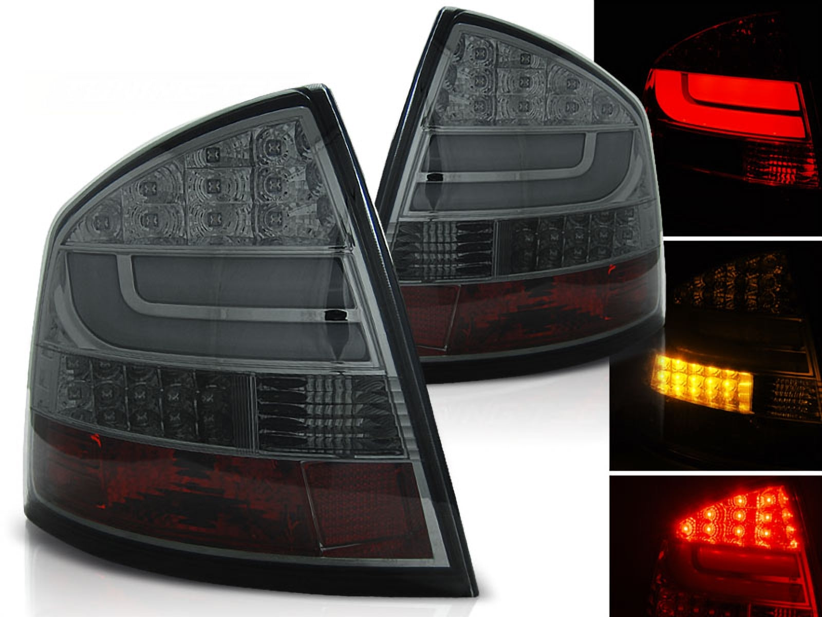 Skoda Octavia 1Z Limo Led outlet Lightbar Rückleuchten rot smoke 04 - 08