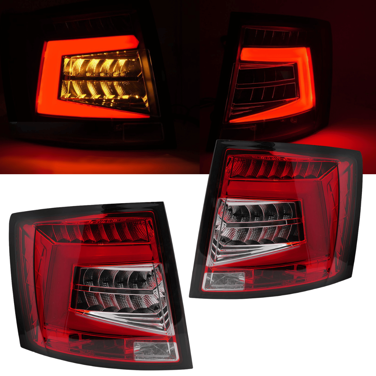 Voll LED Rückleuchten in Rot für Skoda Octavia 3 Combi 2012-2020 (OEM LED)