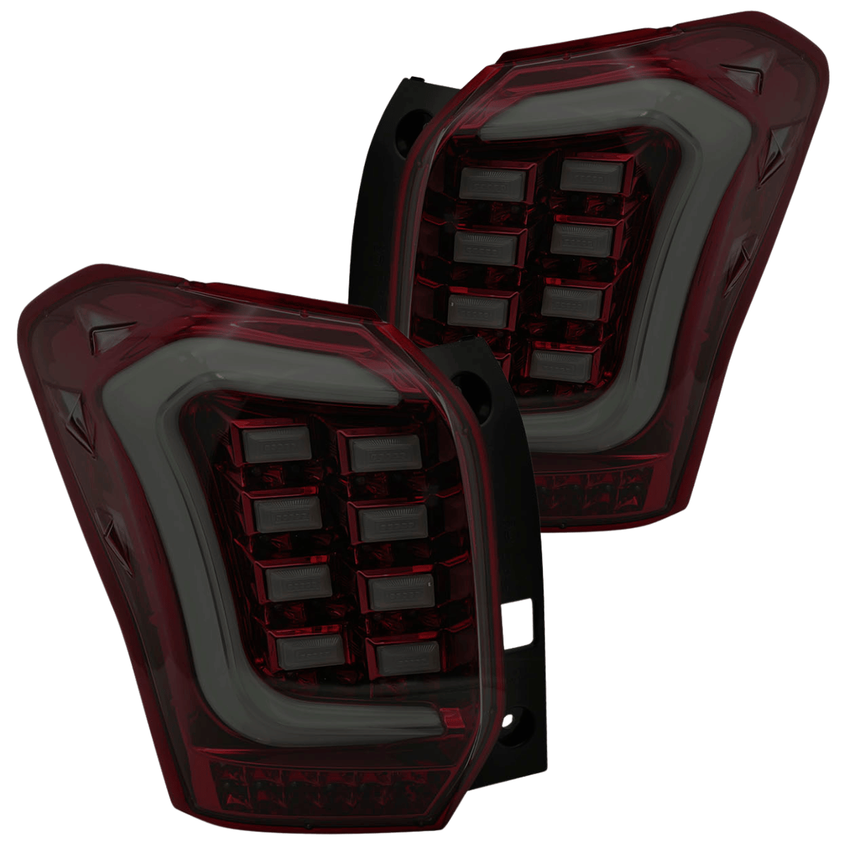 Voll LED Rückleuchten Set Rot-Smoke mit LightBar & dynamischem Blinker für Subaru Forester IV 2013-2016