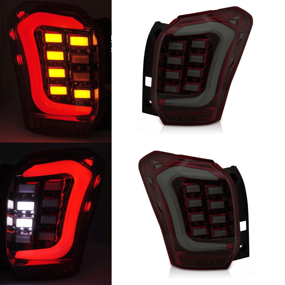 Voll LED Rückleuchten Set Rot-Smoke mit LightBar & dynamischem Blinker für Subaru Forester IV 2013-2016