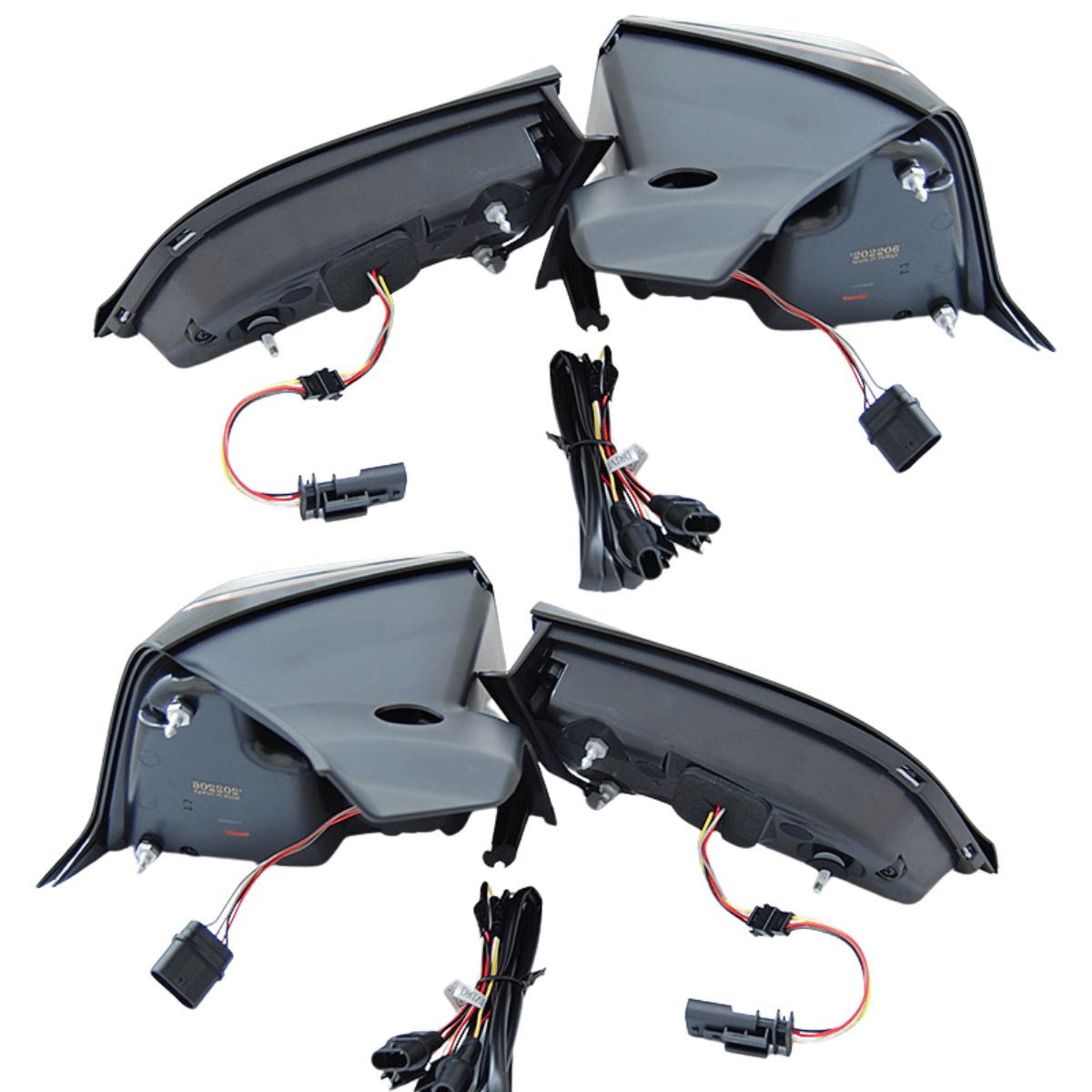 Voll LED Rückleuchten Set Schwarz-Smoke für Tesla Model 3, Model Y 2017-2023 mit LED Lightbar & dynamischem Blinker