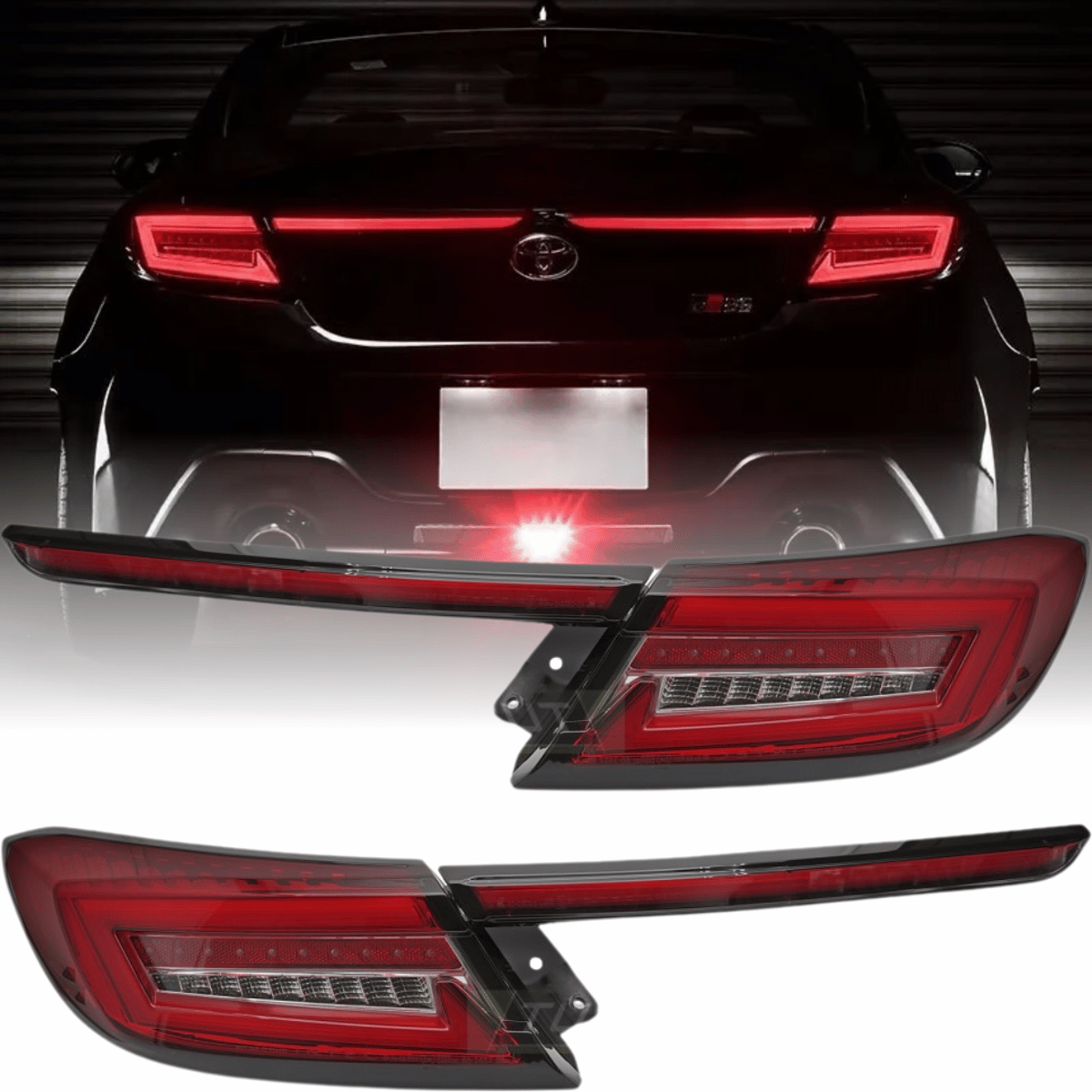 Voll LED Rückleuchten Set Rot für Toyota GR86 ab 2021 Dynamischer Blinker & Lightbar