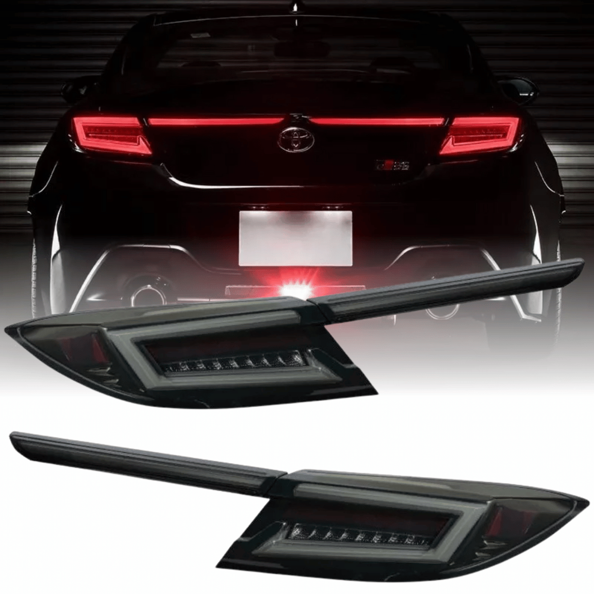 Voll LED Rückleuchten Smoke für Toyota GR86 ab 2021 Dynamischer Blinker & Lightbar