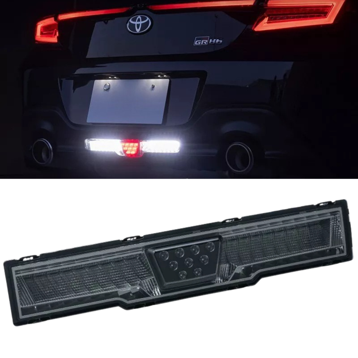 Voll LED Stoßstangenleuchte Smoke für Toyota GR86 ZN8 ab 2021 – Rückfahrlicht & Nebelschlussleuchte, Plug & Play