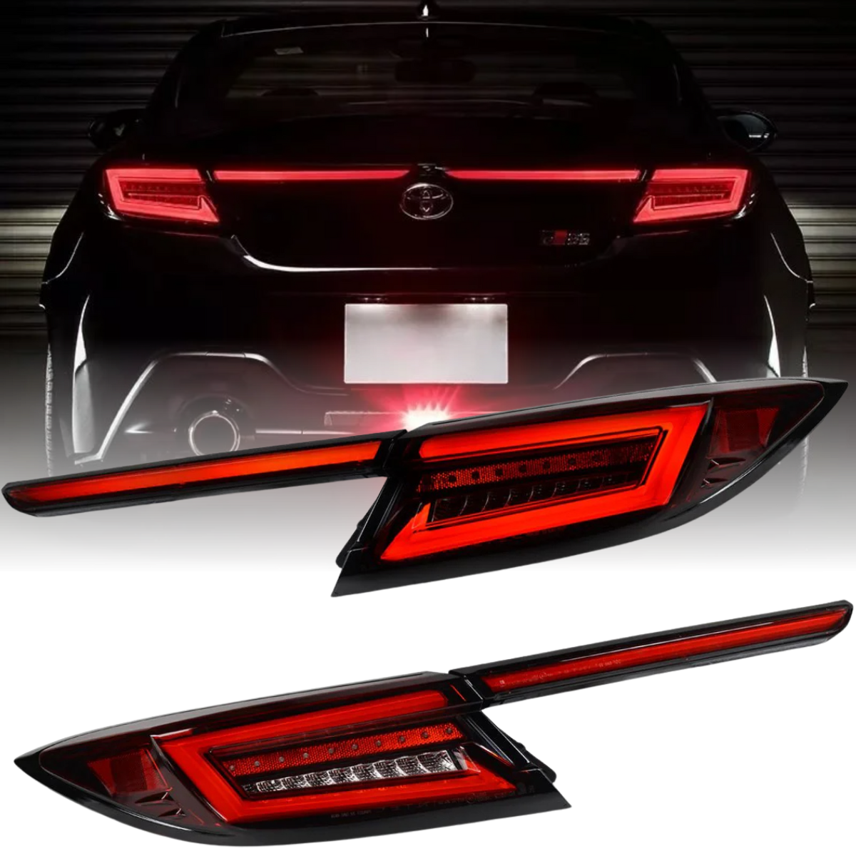 Voll LED Rückleuchten Smoke für Toyota GR86 ZN8 ab 2021 Dynamischer Blinker & Lightbar