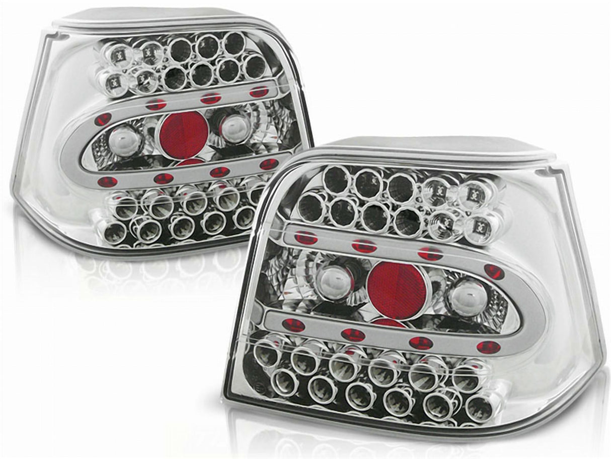 LED Rückleuchten in chrom für VW Golf 4 IV 09.1997-09.2003