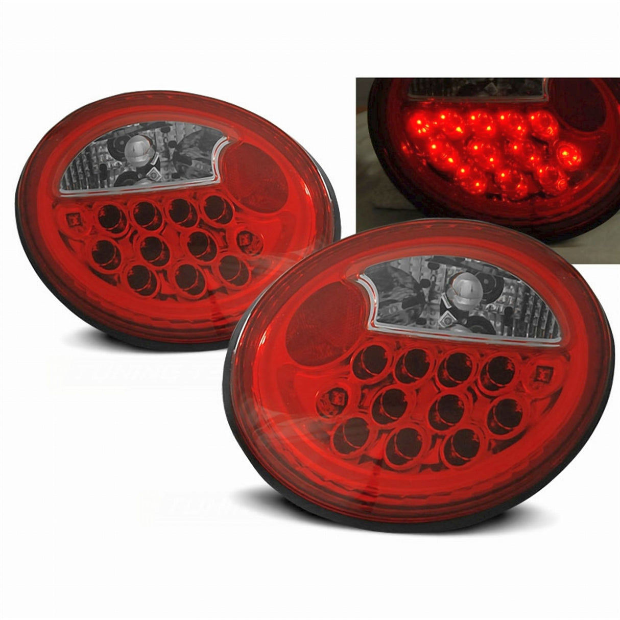 LED Rückleuchten rot weiß VW New Beetle 1998-2005 Tuning CR-Tuning