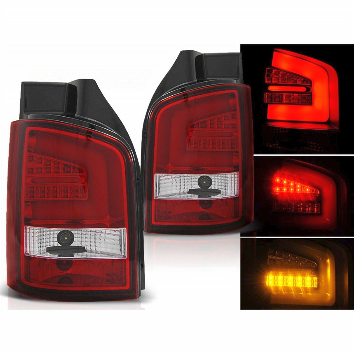 Led LightBar Rückleuchten in rot für VW T5 04.2003 - 2009