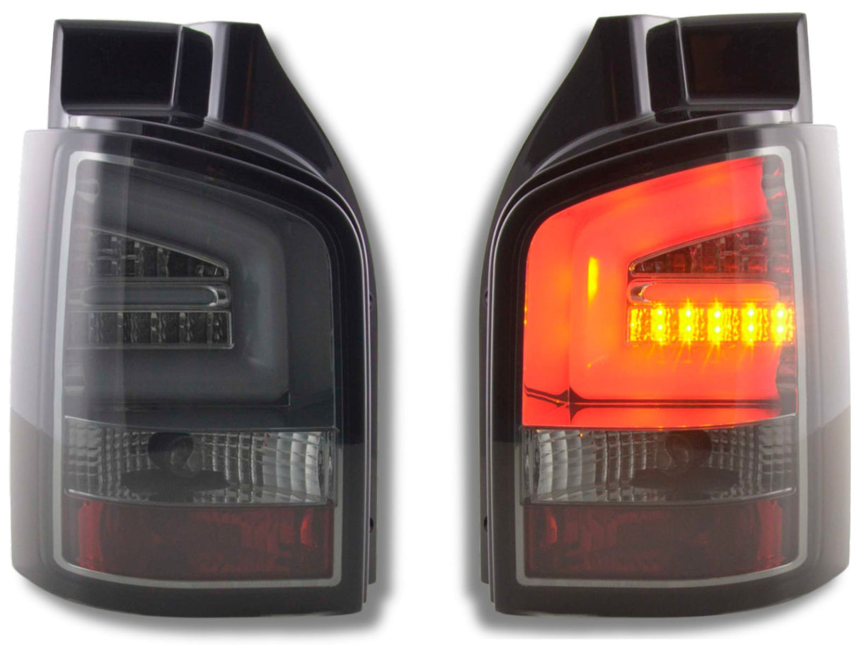 LED Rückleuchten in smoke rauchglas für VW T5 2003-12.2009 Heckklappe - CR Tuning
