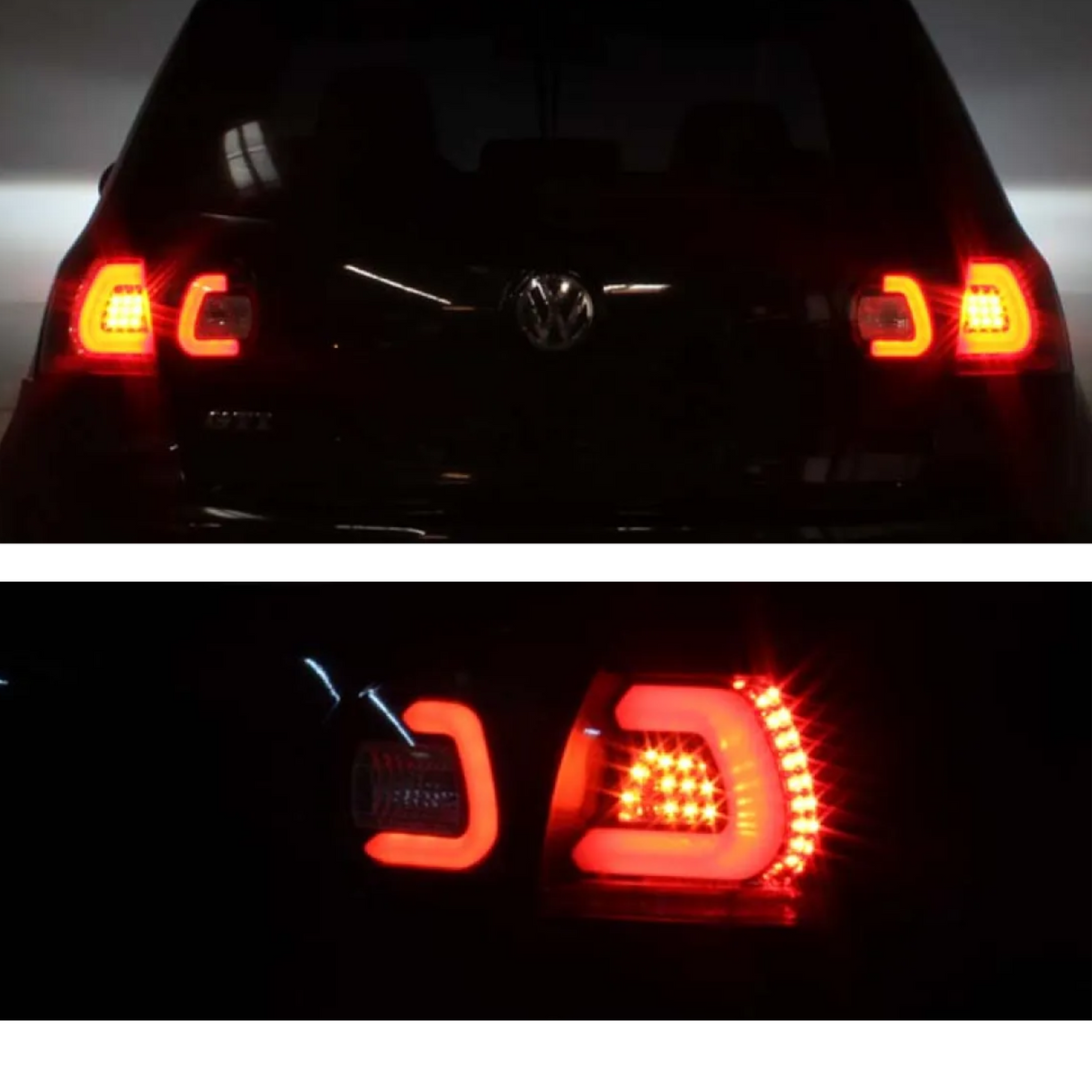 LED LightBar Rückleuchten in schwarz matt für VW Golf 5 V 10.2003-2009