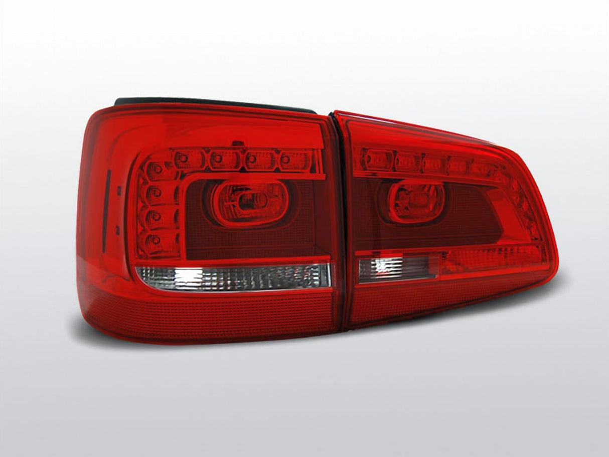 LED Rückleuchten rot weiß für VW Touran 08.2010, Tuning Rücklichter mit LED Technik