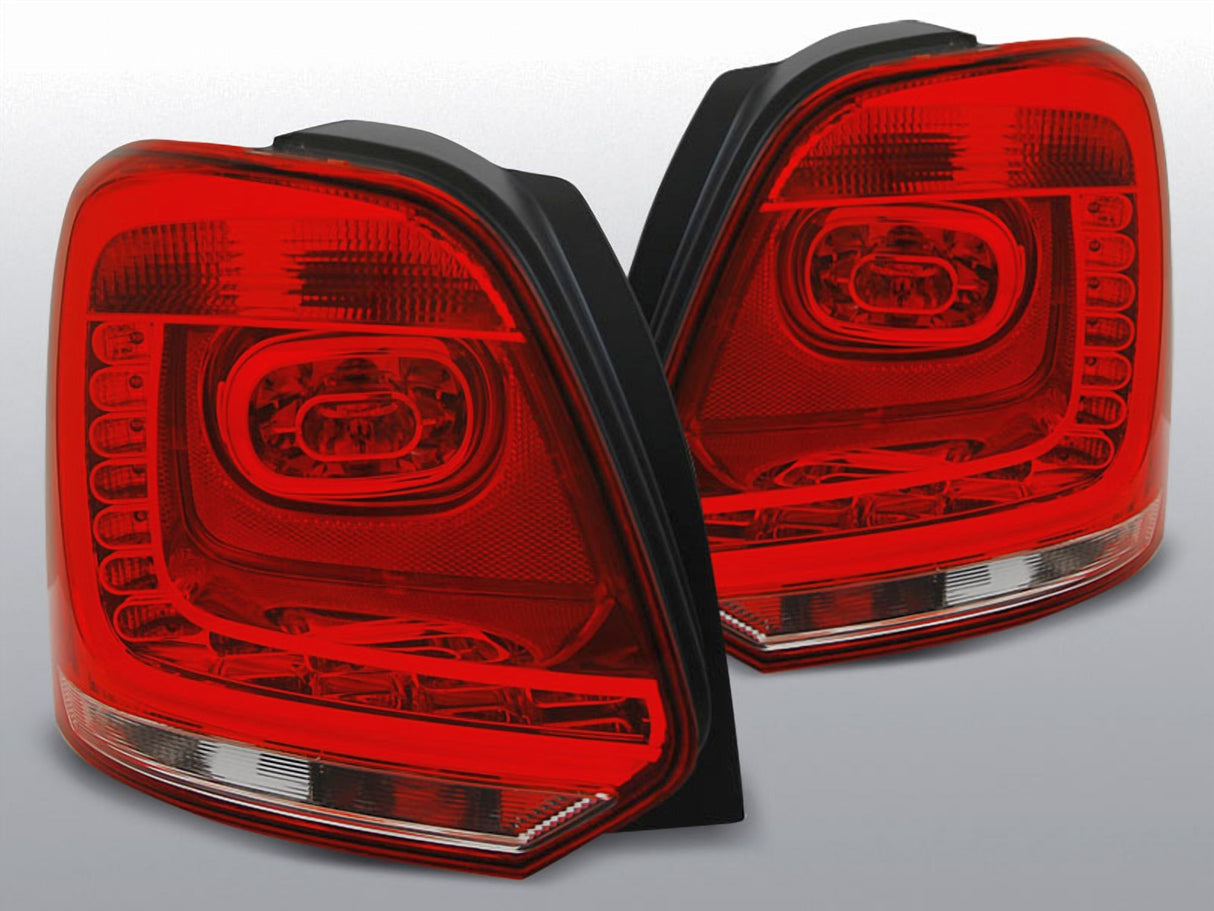 LED Rückleuchten rot weiß für VW Polo 2009-2013, Tuning Rücklichter