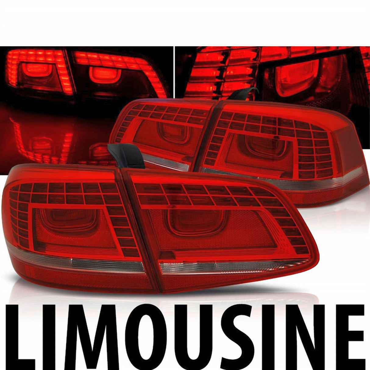 LED Rückleuchten in rot weiß für VW Passat B7 3C Limo 10.2010-10.2014