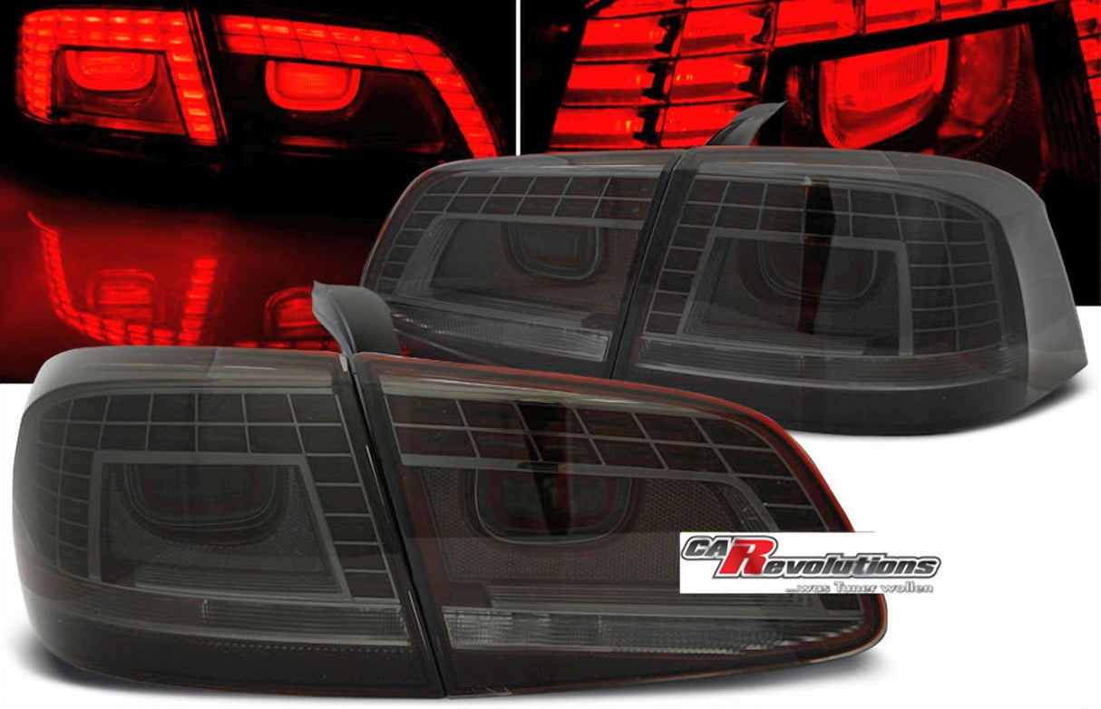Schwarze LED Rückleuchten für VW Passat 3C B7 2010-2014, Tuning Rücklichter im Set