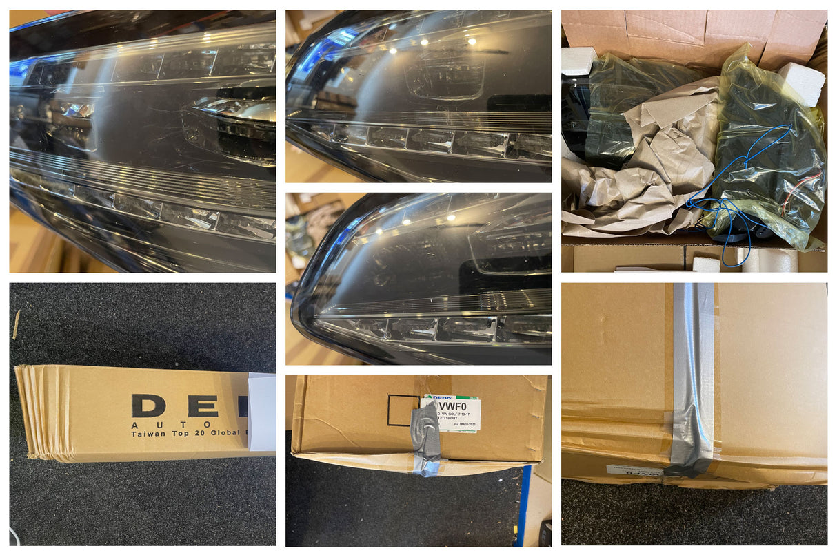 LED Rückleuchten in schwarz matt für VW Golf 7 VII 2013-2017 - KRATZER - CR Tuning