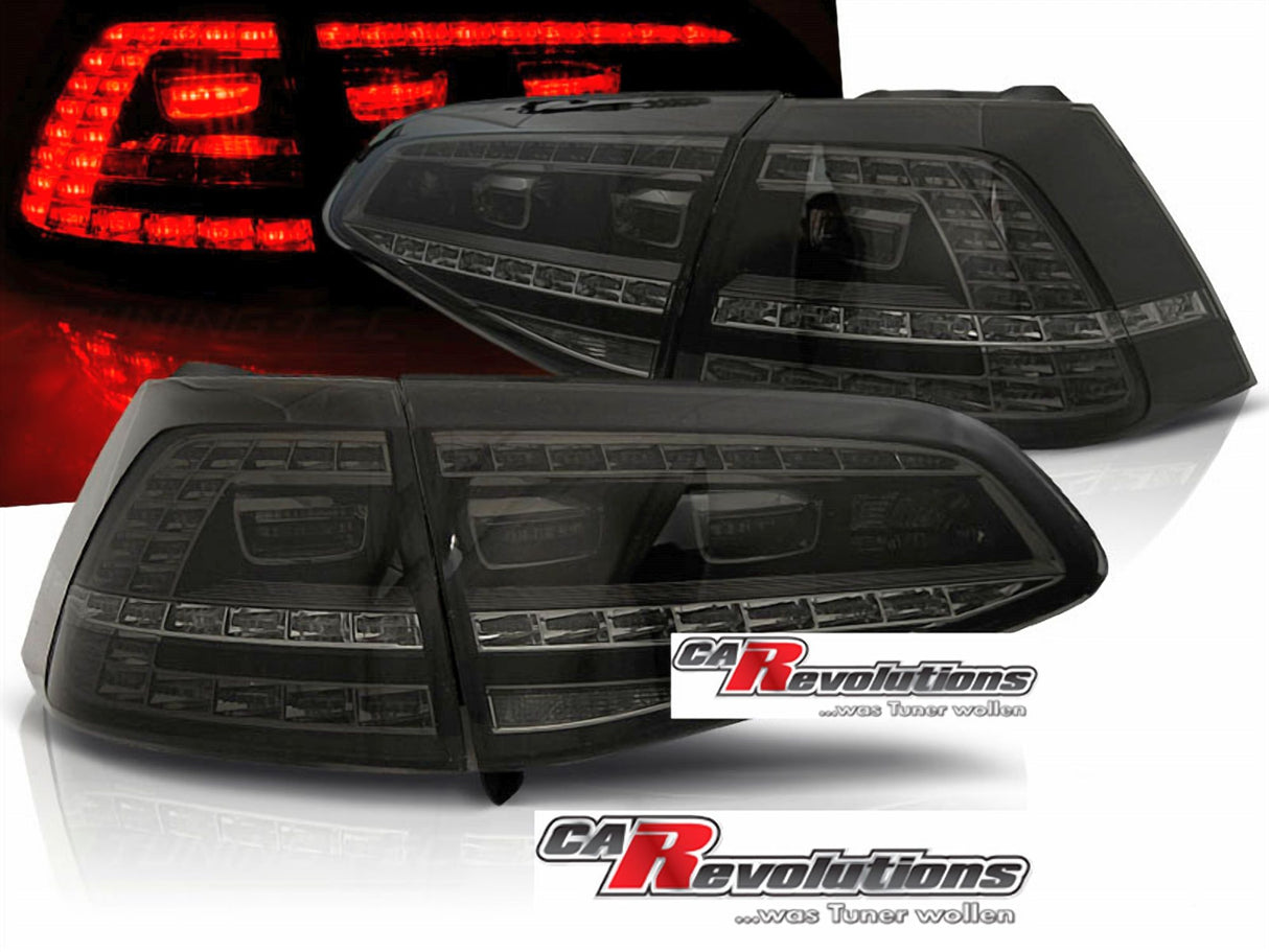 LED Rückleuchten in schwarz matt für VW Golf 7 VII 2013-2017 - KRATZER - CR Tuning