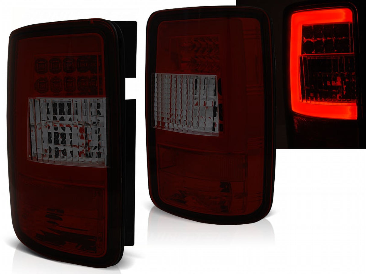 LED Lightbar Rückleuchten rot für VW Caddy 2003-2014, Rücklicht Set mit Lightbar Design