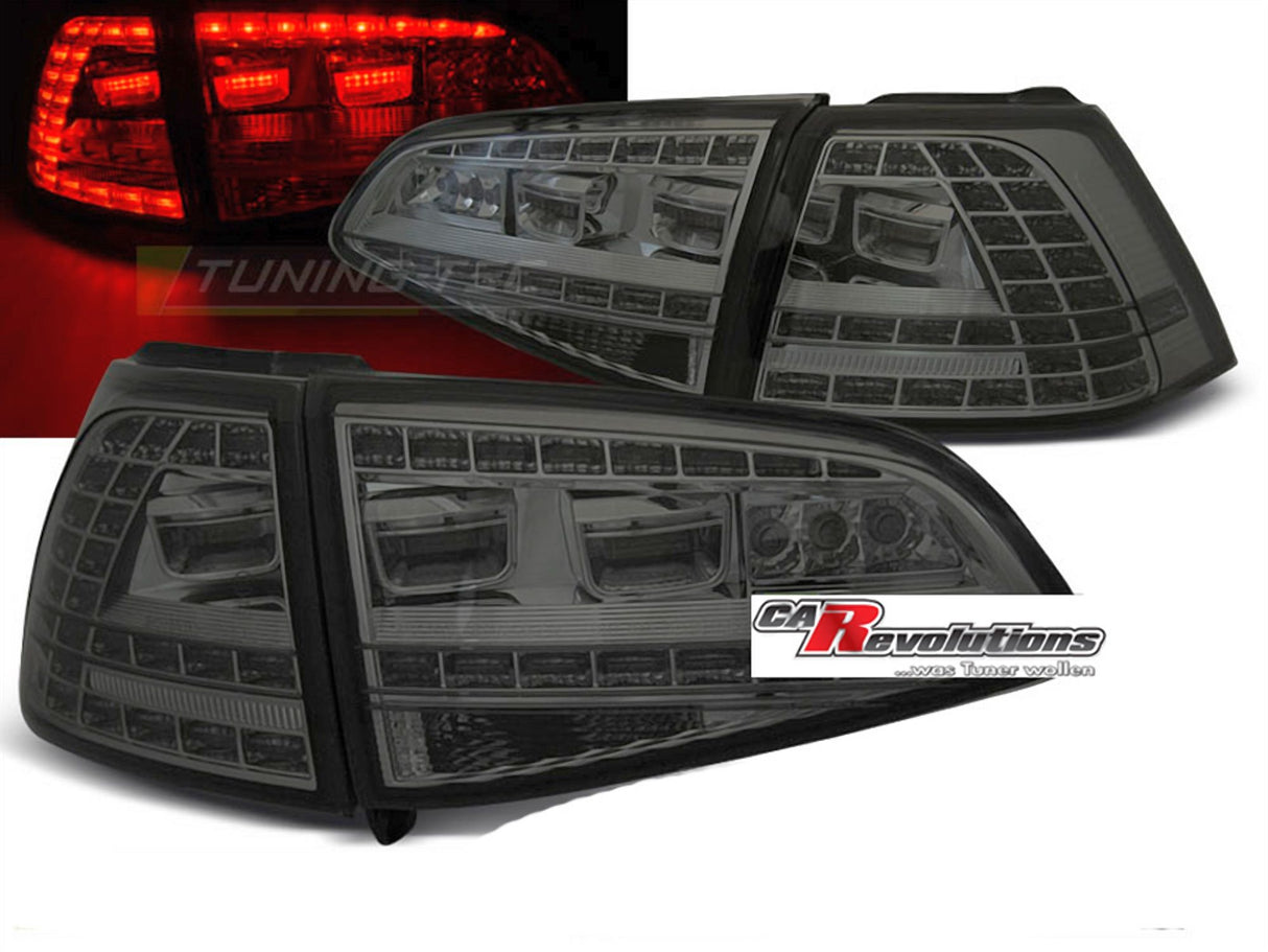 LED Rückleuchten Set smoke für VW Golf 7 VII 2013-2017, dunkles Design