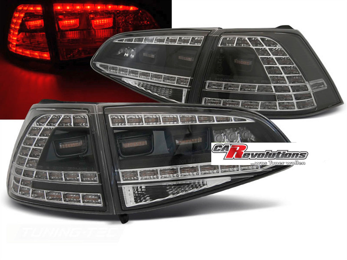 leuchten Set schwarz, Rücklichter für Golf VII 2013-2017 Tuning für VW Golf 7 LED Rück