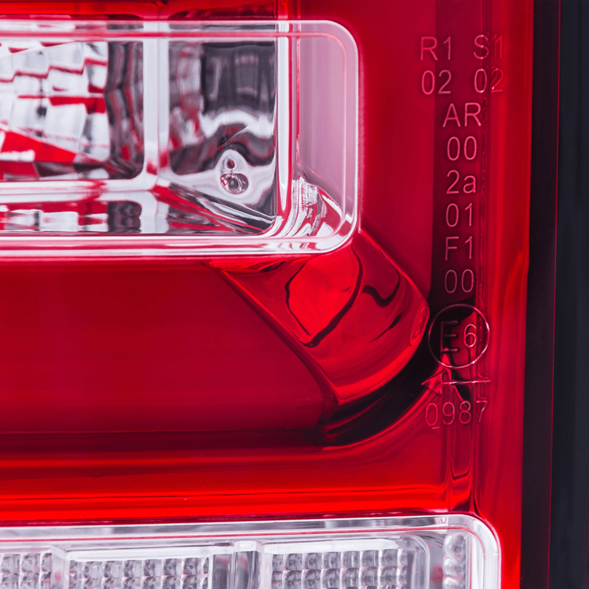 LED Rückleuchten Set Rot mit Lightbar & dynamischem Blinker für VW T6 Transporter 2015-2019 Flügeltüren