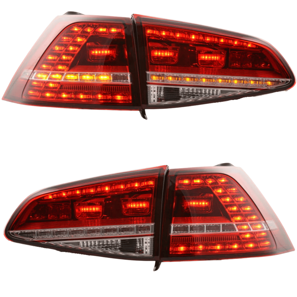 LED Rückleuchten Set Rot mit dynamischem Blinker für VW Golf 7 Schrägheck 2013-2017