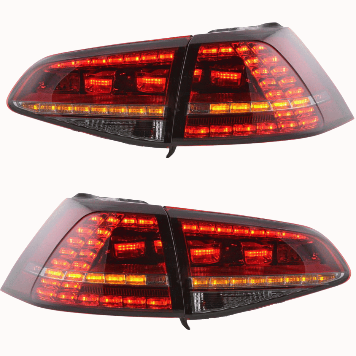 LED Rückleuchten Set Rot-Smoke mit dynamischem Blinker für VW Golf 7 Schrägheck 2013-2017