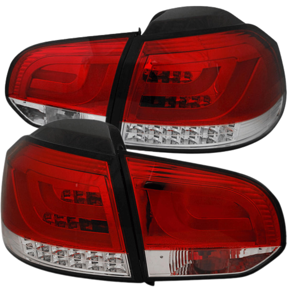 LED Lightbar Rückleuchten Rot Set für VW Golf 6 VI (10.2008–2012)