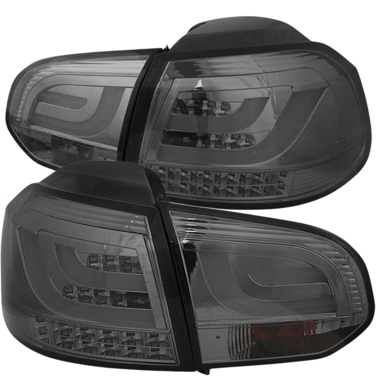 LED Lightbar Rückleuchten Smoke Set für VW Golf 6 VI (10.2008–2012)