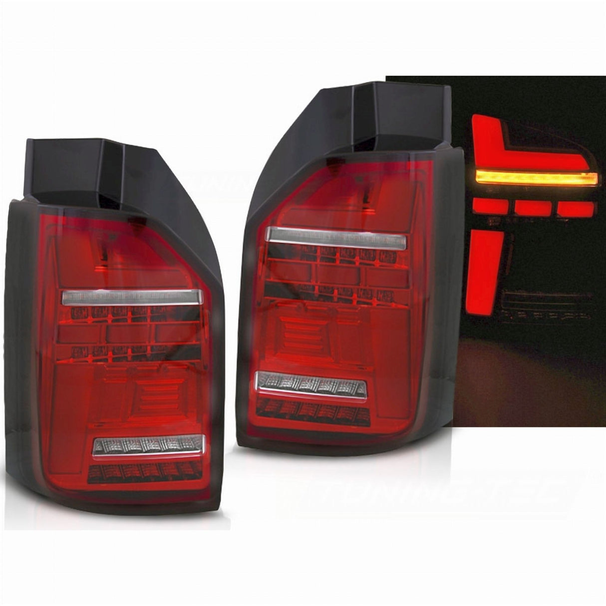 LED Rückleuchten für Audi A6 4F C6 rot schwarz mit dynamischem Blinker